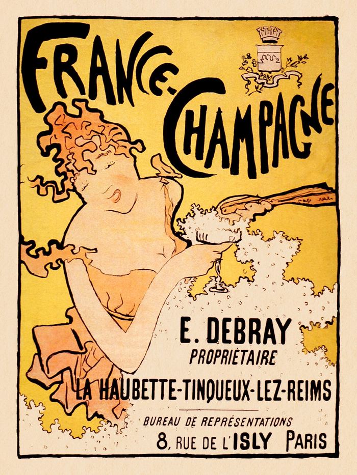 Vintageaffisch för France Champagne